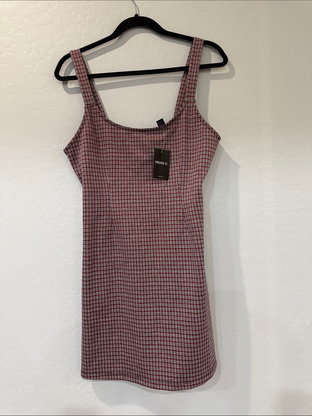 Forever 21 NWT Red Plaid Mini Dress Size Large